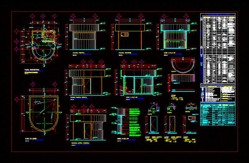 Guardhouse DWG Block for AutoCAD