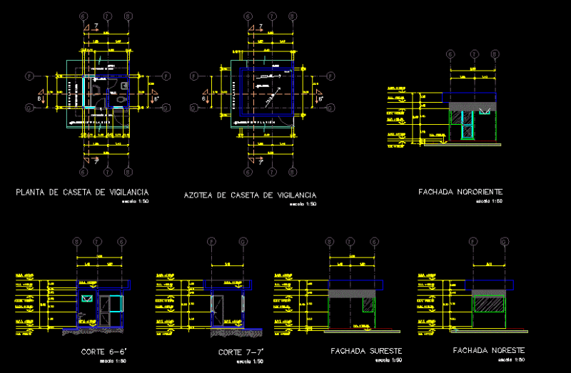 Guardhouse DWG Block for AutoCAD