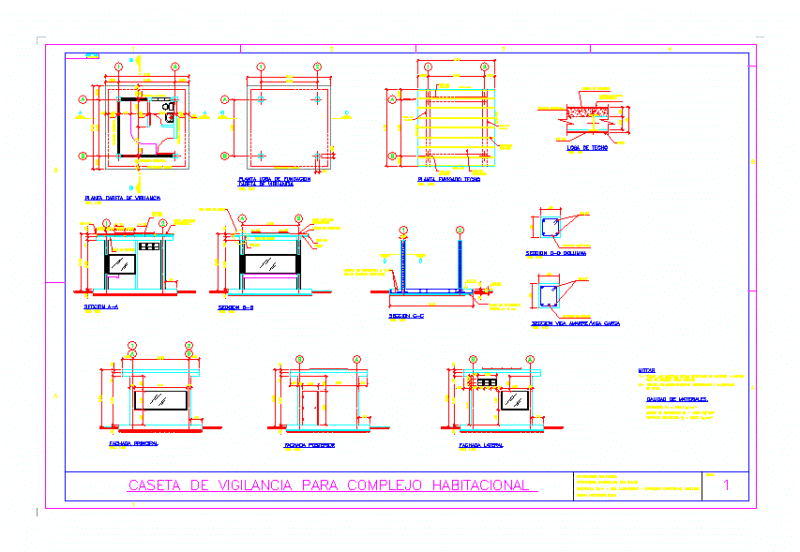 Guardhouse DWG Plan for AutoCAD