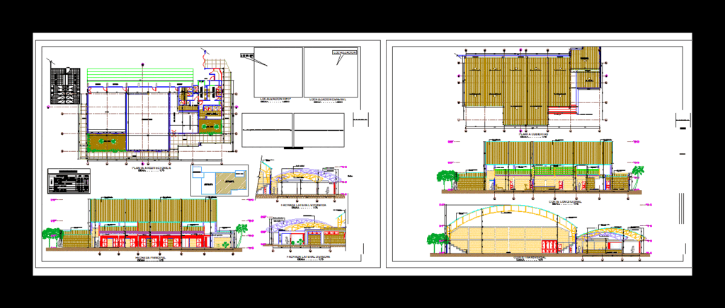Gym DWG Block for AutoCAD