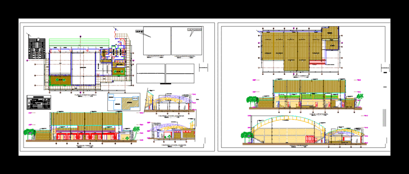Gym DWG Block for AutoCAD