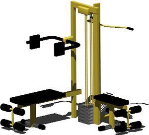 Gym Equipment – Weights 3D DWG Model for AutoCAD