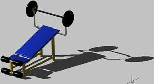 Gym Equipment DWG Block for AutoCAD
