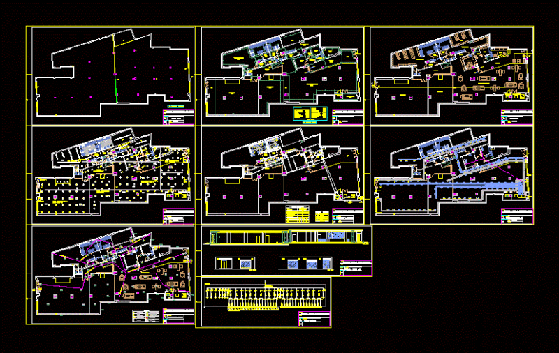 Gym Floor DWG Block for AutoCAD