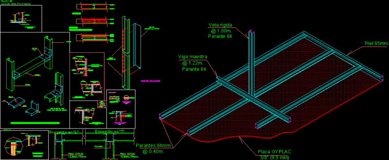 Gyplac – Details DWG Detail for AutoCAD