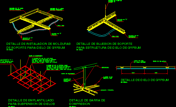Gypsum Ceiling Detail DWG Detail for AutoCAD • Designs CAD