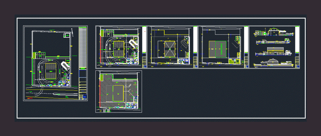 Hangar And Offices DWG Section for AutoCAD