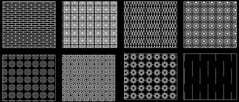 Hatch Textures PAT CAD Drawing
