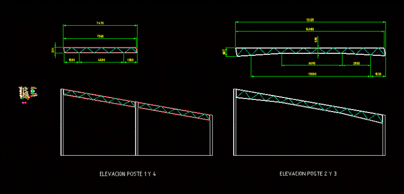 Hedged DWG Block for AutoCAD