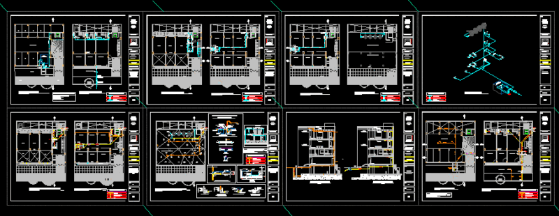 Hidrosanitary Installations DWG Block for AutoCAD