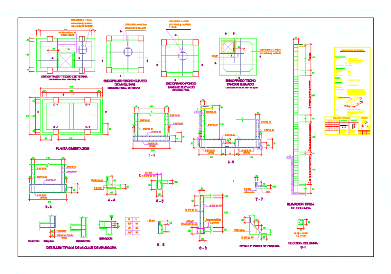 High Tank – Structures DWG Plan for AutoCAD