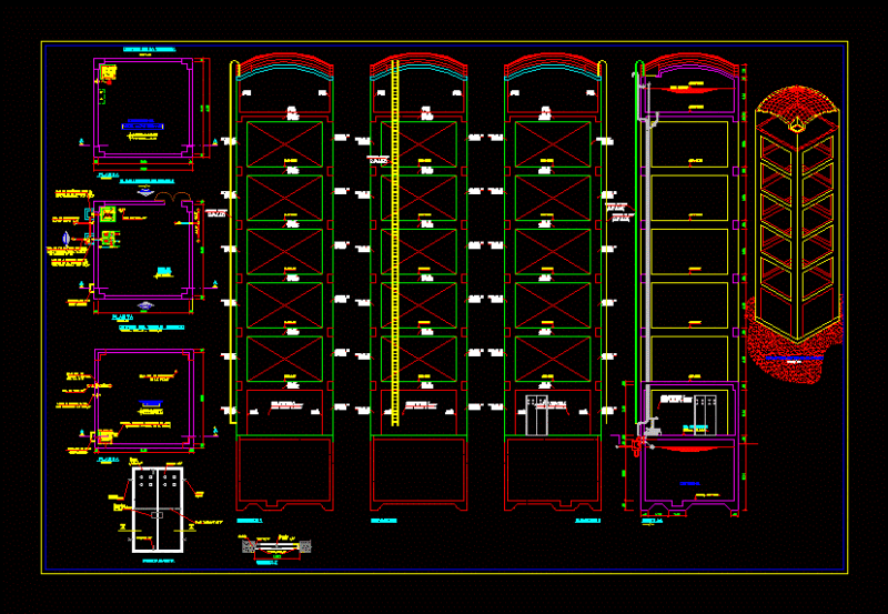 High Tank DWG Block for AutoCAD
