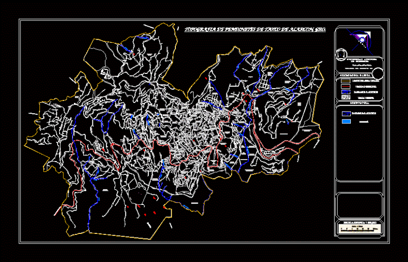 Higrologia -Taxco City DWG Block for AutoCAD