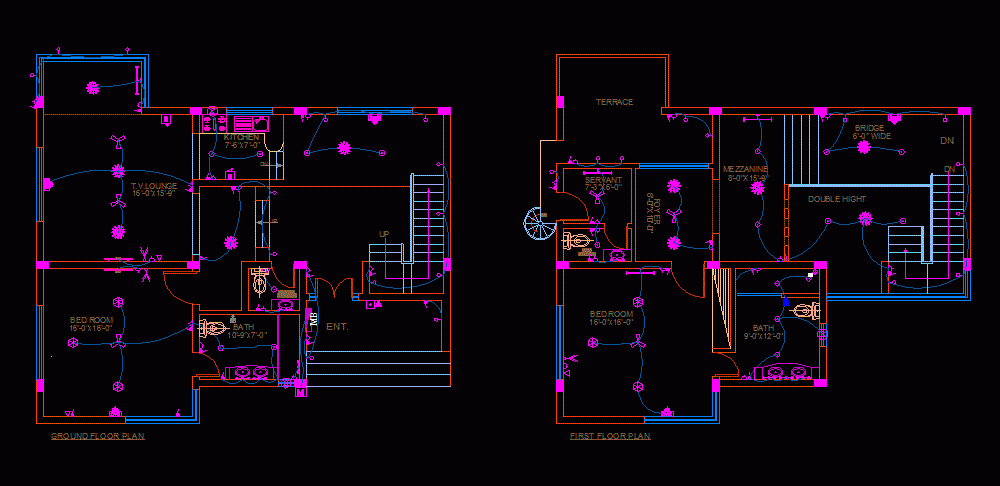 autocad imperial electrical block library