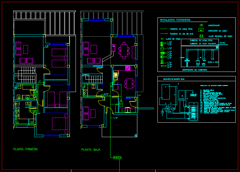 Autocad House Plumbing Layout Plan Cad Drawing Artofi