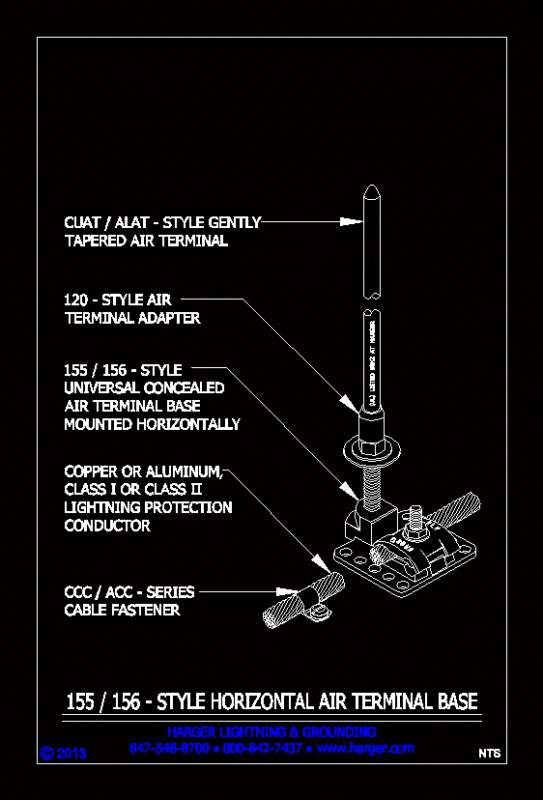 Horizontal Base Detai DWG Detail for AutoCAD