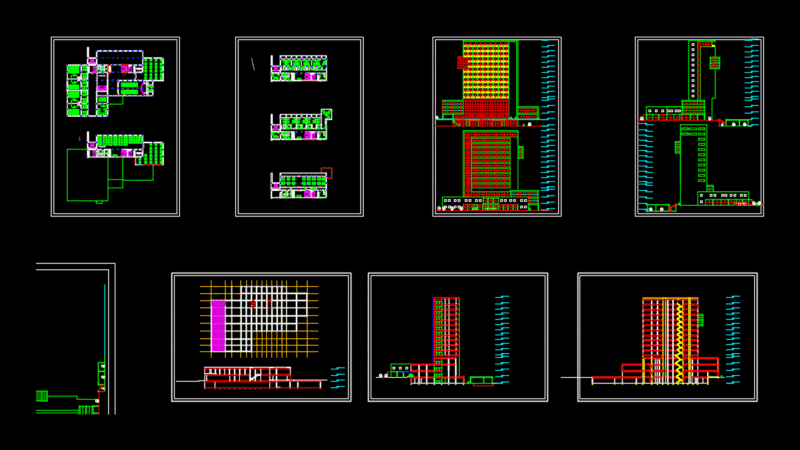 Hotel DWG Section for AutoCAD