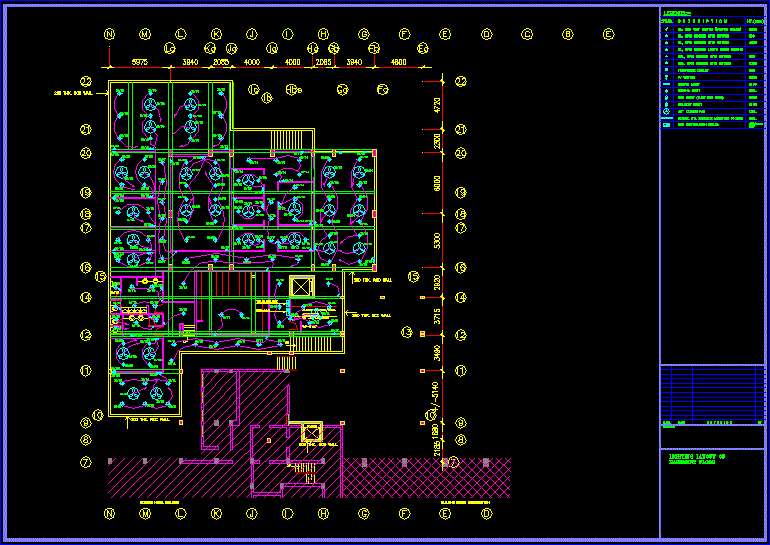 Hotel Plan Electrical Layout DWG Plan for AutoCAD • Designs CAD