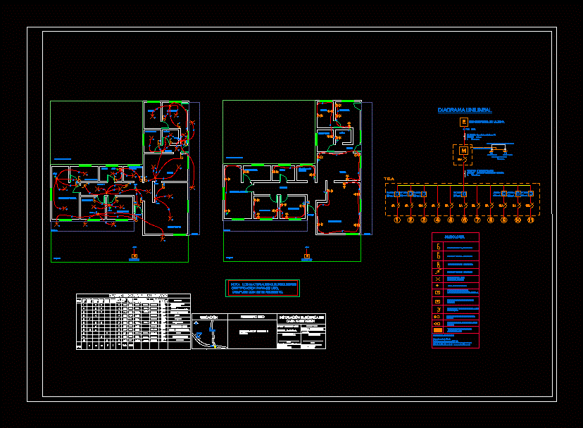 House Plan Electrical Room DWG Plan for AutoCAD • Designs CAD electrical engineering plan 