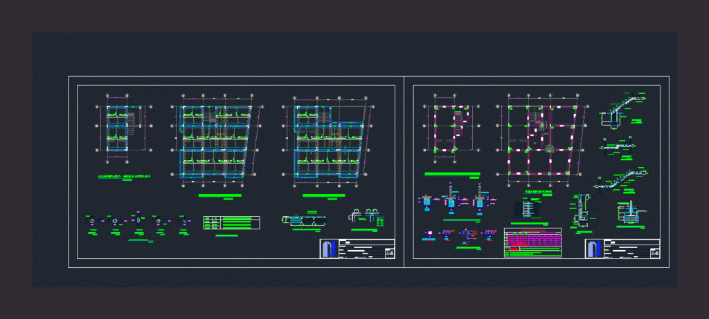 Houses Seismoresistant DWG Block for AutoCAD