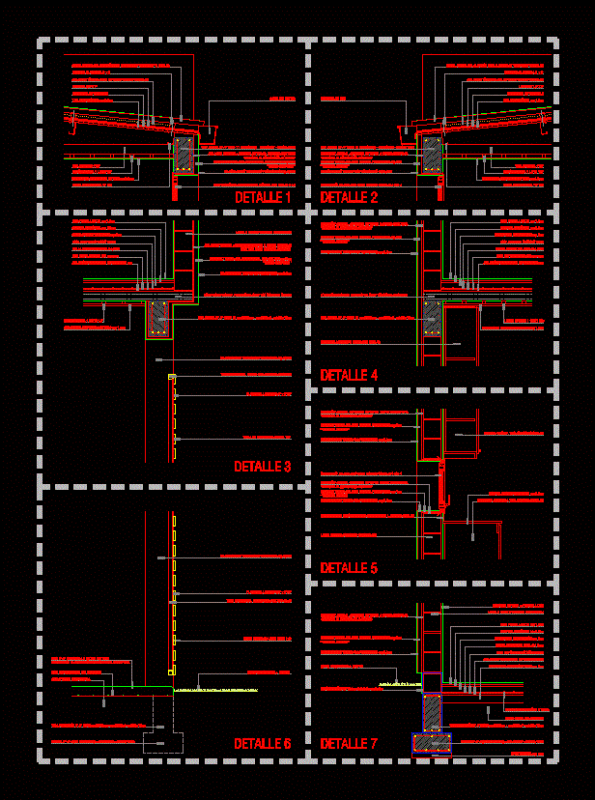 Housing Bearing Wall Details DWG Detail for AutoCAD