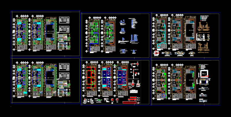 Housing Facilities DWG Block for AutoCAD