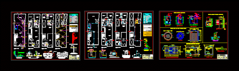 Housing Facilities DWG Block for AutoCAD