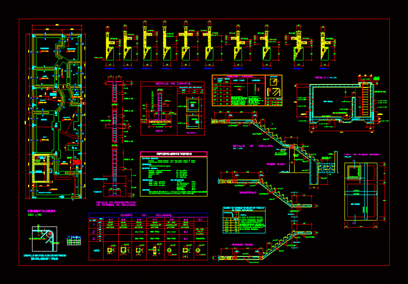 Housing Foundation DWG Detail for AutoCAD