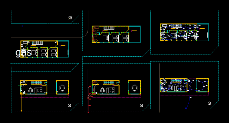 Housing In Steel Frame DWG Block for AutoCAD