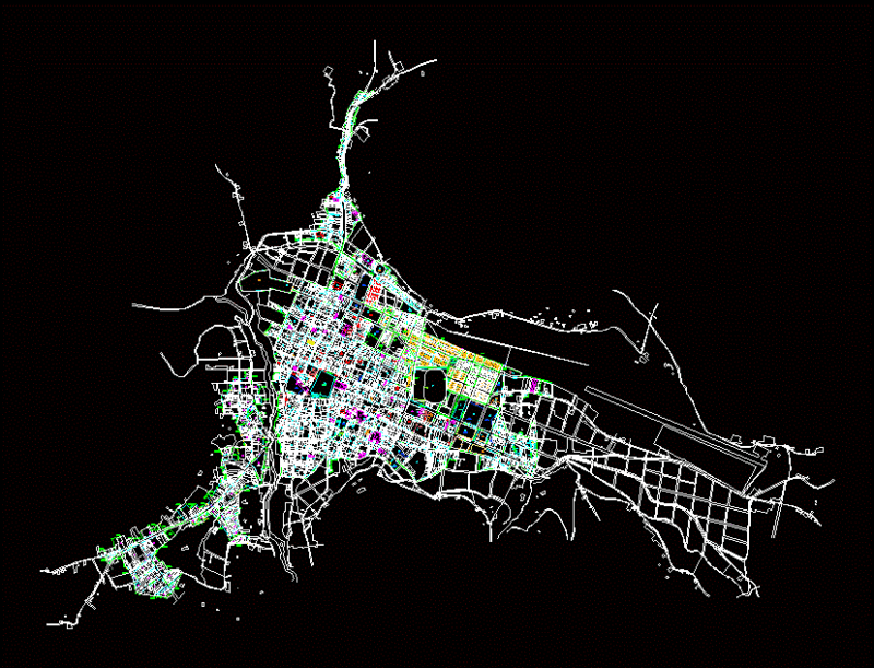Huamachuco Urban DWG Block for AutoCAD