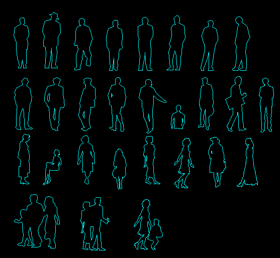 Human Figure DWG Block for AutoCAD • Designs CAD