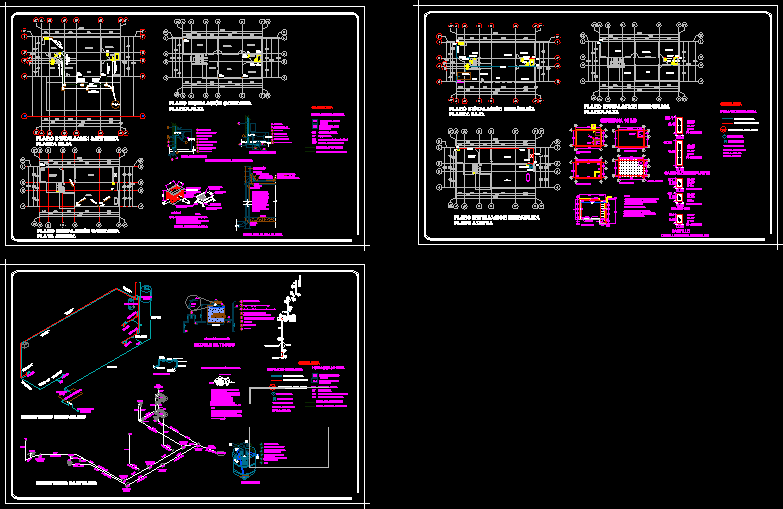 Hydraulic And Sanitary Installation Room House Dwg Detail For Autocad • Designs Cad 3368