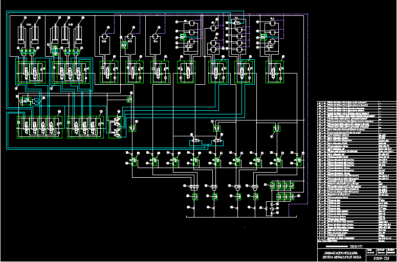 Hydraulic Circuit On Lima Fishing Boat DWG Block for ...