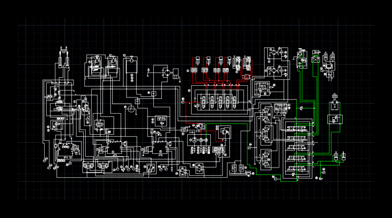 Hydraulic Diagram DWG Block for AutoCAD