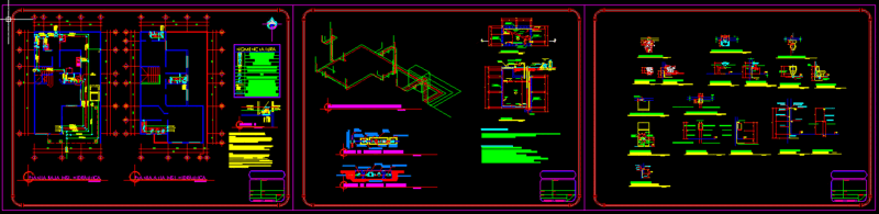 Hydraulic Installation DWG Block for AutoCAD