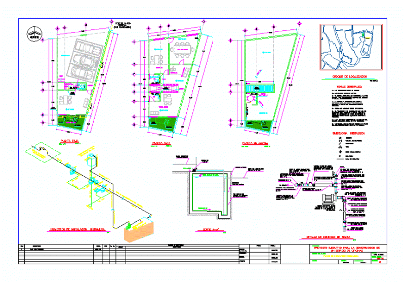 Hydraulic Intalaciion Offices DWG Detail for AutoCAD
