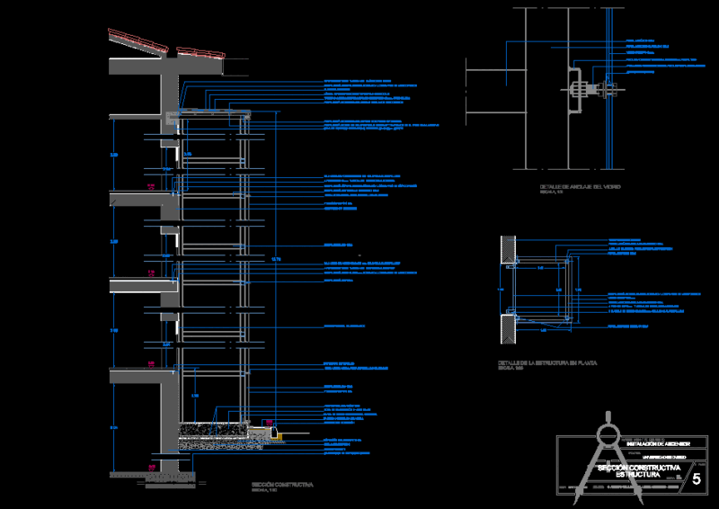 Hydraulic Lift – Construction Details DWG Section for AutoCAD