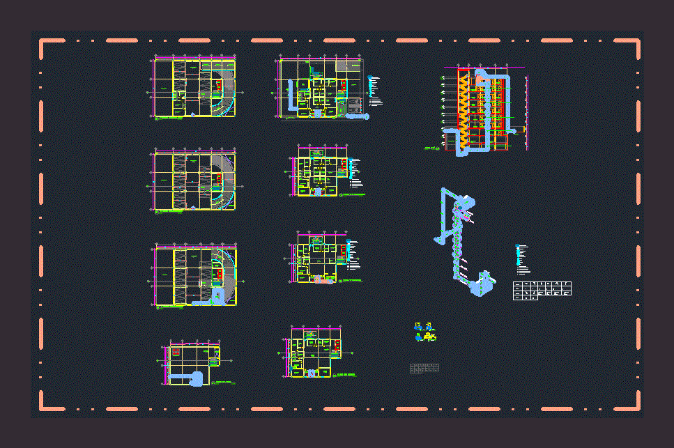 Hydraulic Multifamily DWG Plan for AutoCAD • Designs CAD