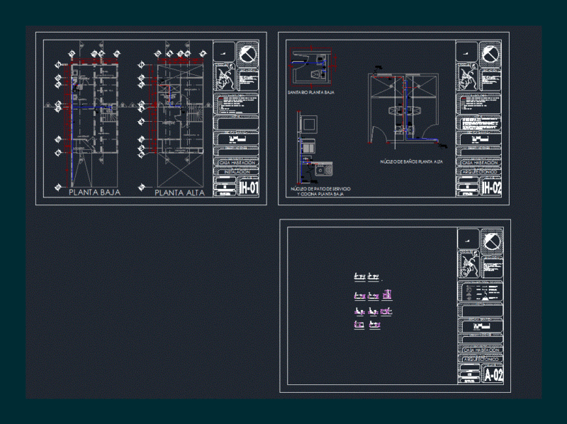 Hydraulic System House DWG Plan for AutoCAD