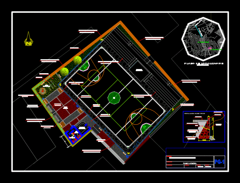 Improvement Area Sports DWG Block for AutoCAD