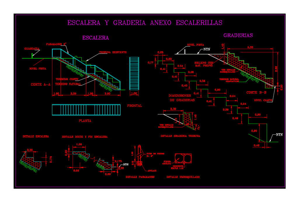 Improving Sports Field DWG Plan for AutoCAD