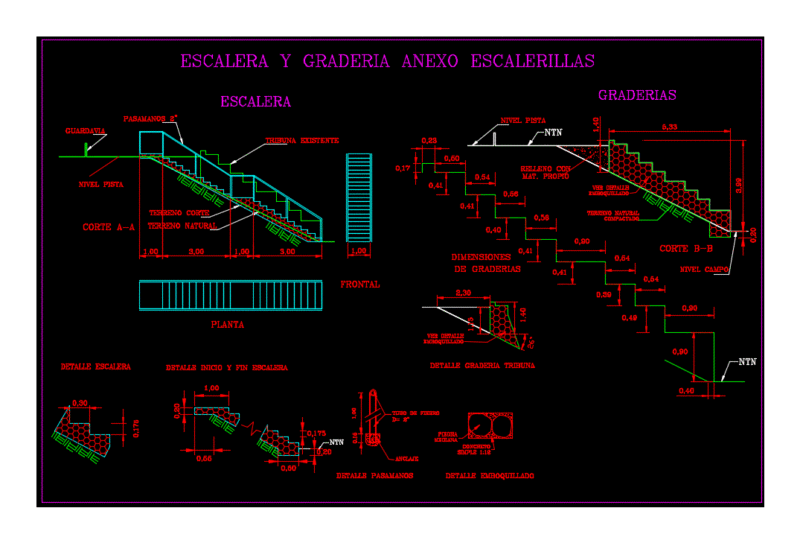 Improving Sports Field DWG Plan for AutoCAD
