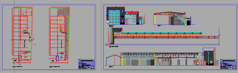 Industrial Barn DWG Block for AutoCAD