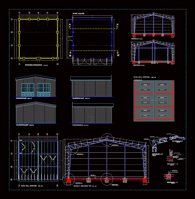 Industrial Hangar DWG Detail for AutoCAD • Designs CAD