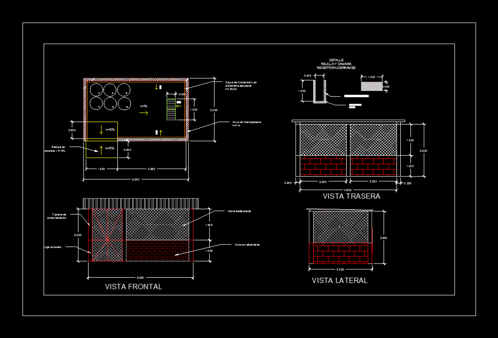 Industrial Hazardous Waste DWG Block for AutoCAD
