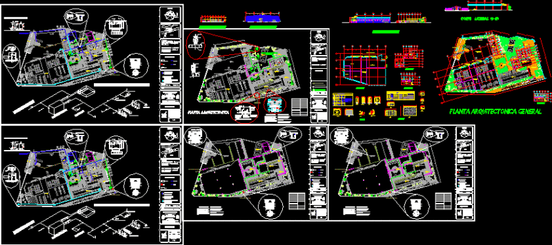 Industrial Park DWG Block for AutoCAD