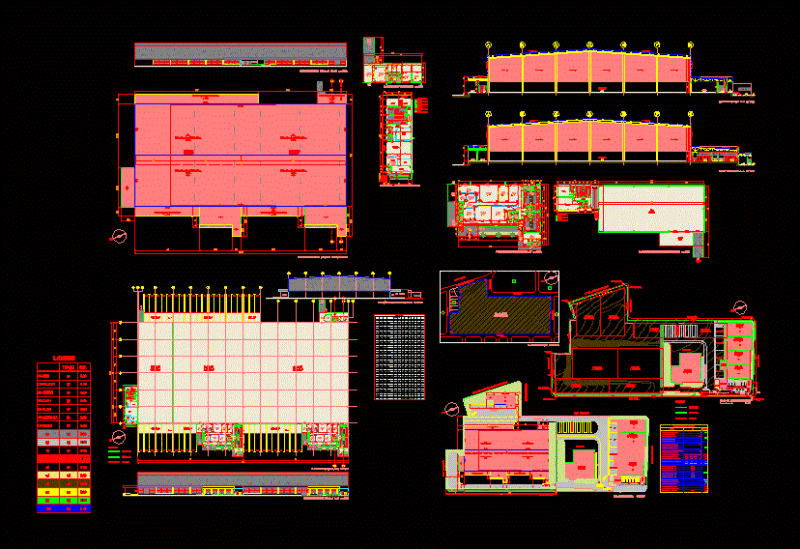Industrial Work Space DWG Block for AutoCAD