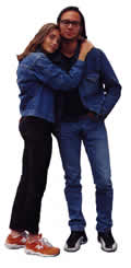 Informal Embraced Couple 2D BMP Graphics Graphics