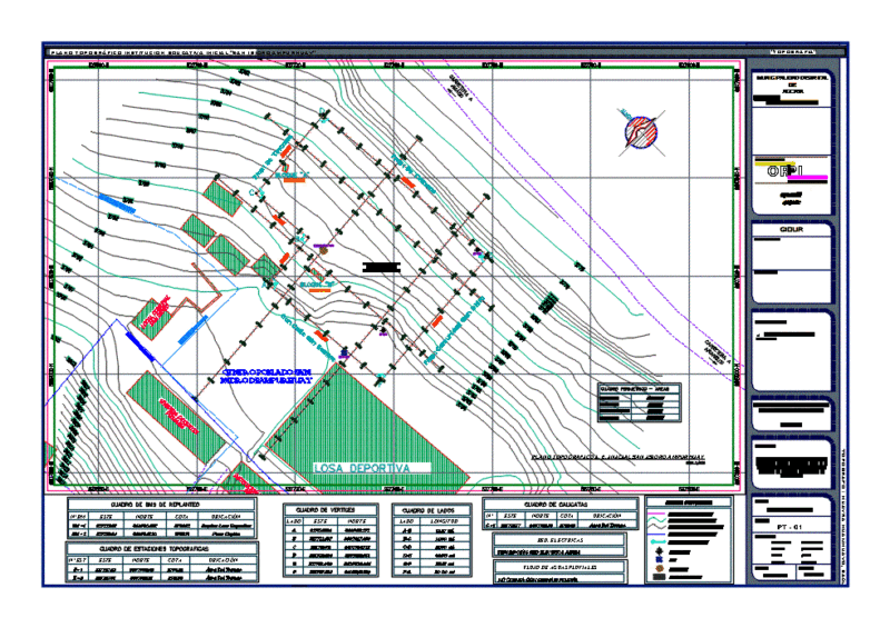 Initial Plane Topographic Ie DWG Block for AutoCAD