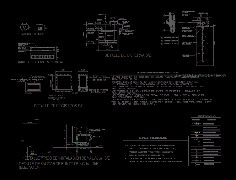 Insalaciones Hydraulic DWG Detail for AutoCAD